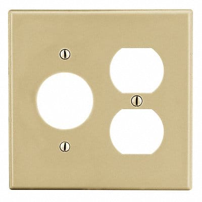 Duplex Receptacle Wall Plate Ivory