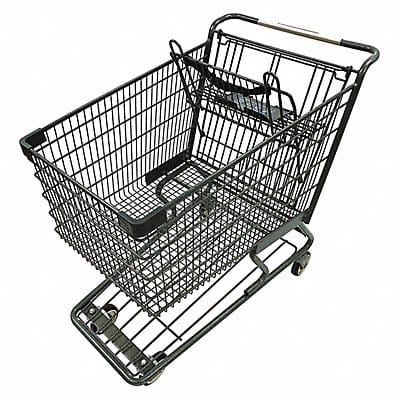 Wire Shopping Cart Dark Gray 500 lb Cap.