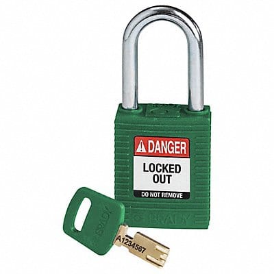 Lockout Padlock Green 1-13/16 H Body