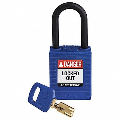 Lockout Padlock Blue 1-13/16 H Body