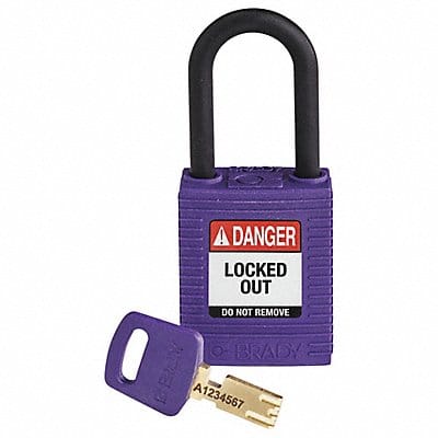 Lockout Padlock Purple 1-13/16 H Body