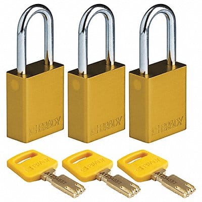 Lockout Padlock Al Open Shackel PK3