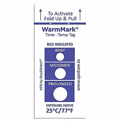 Temperature Indicator Label Heat PK100