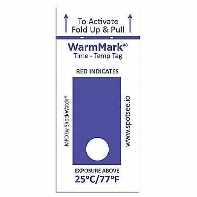 Temperature Indicator Label Heat PK100