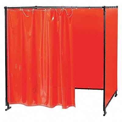 Welding Booth 6 ft W 6 ft H Orange