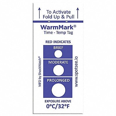 Temperature Indicator Label Heat PK100