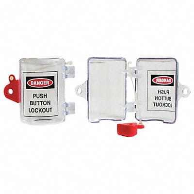 Push Button Lockout Clear 5 L 3-1/2 H