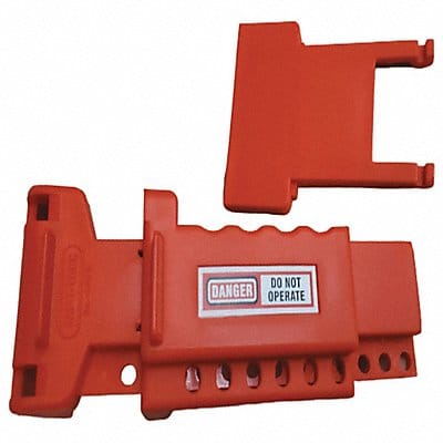 Ball Valve Lockout Red 8-1/2 L 4 H