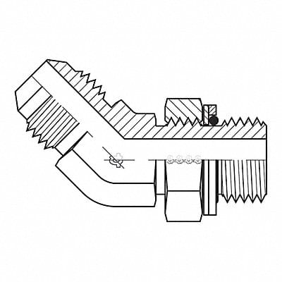 Hose Adapter 1/2 JIC 3/8 BSPP