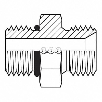 Hose Adapter 1/4 ORB 3/8 BSPP