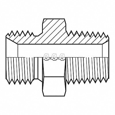 Hose Adapter 1/4 BSPP 1/8 NPT