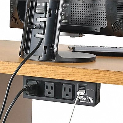 Surge Protector Outlet Strip 15.0A Black