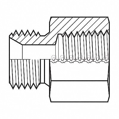 Hose Adapter 1/4 BSPP 3/8 NPT