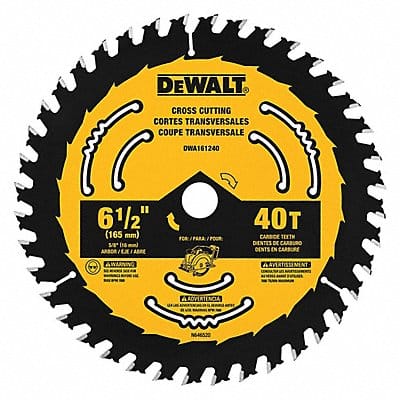 Circular Saw Blade 6 1/2 in 40 Teeth