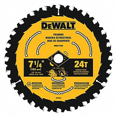 Circular Saw Blade 7 1/4 in 24 Teeth