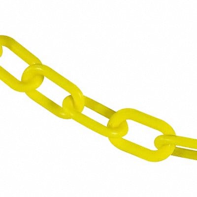 Plastic Chain 25 ft L Yellow