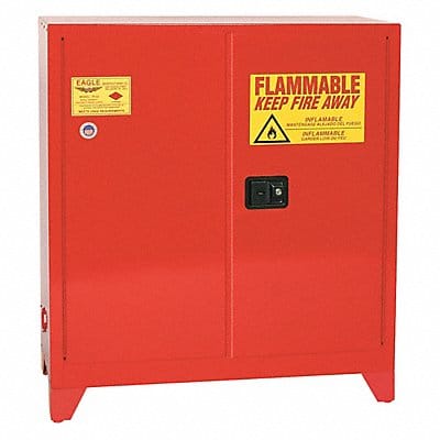 Flammable Liquid Safety Cabinet Red