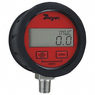 K4240 Digital Pressure Gauge 3 Dial Size Red