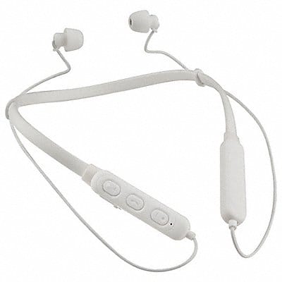 Earbud Neckband Silicone 110VAC White