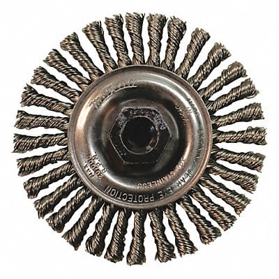 Wire Wheel Brush Twisted Arbor Hole