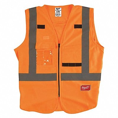 High Visibility Vest L/XL Orange/Red