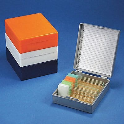 Microscope Slide Box Orange