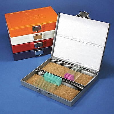 Microscope Slide Box Orange