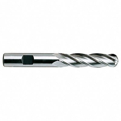 Ball End Mill Single End 1/4 Cobalt