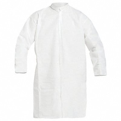 K7319 Lab Coat White Snaps S PK30