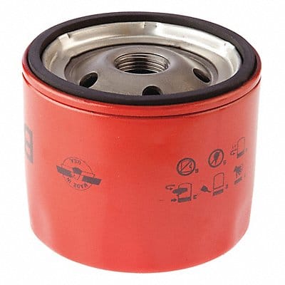 Spin On Oil Filter 3 1/4 in L Red