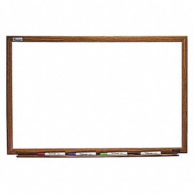 Dry Erase Board Oak Frame 3/4 D