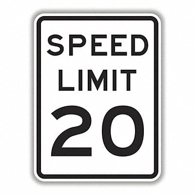 High Speed Limit 20 Sign 18 x 24 HIP