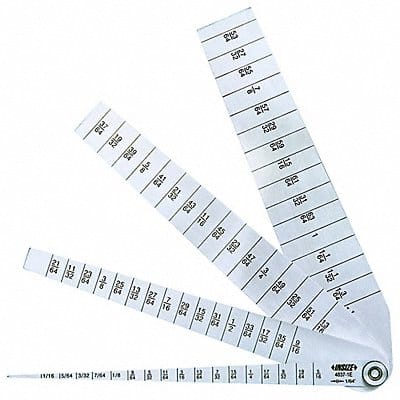 Taper Gauge Set Graduations 1/64 in