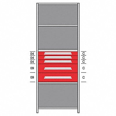 Shelf 85 H 36 W Steel 800 lb Capacity