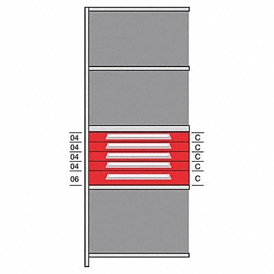 Shelf 85 H 36 W Steel 800 lb Capacity