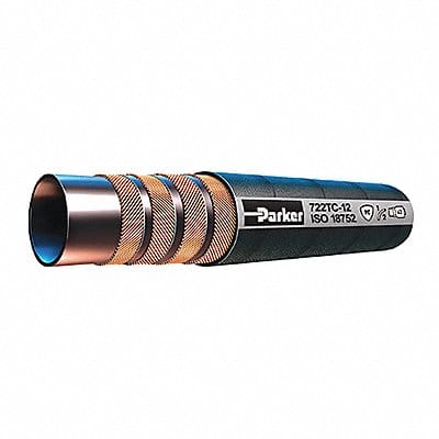 Hydraulic Hose 3/8 I.D. 150 ft L Black