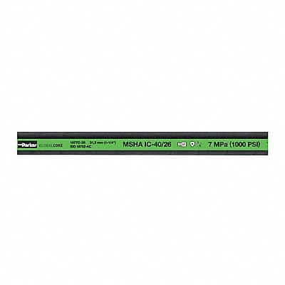 Hydraulic Hose 2 I.D. 50 ft L Black