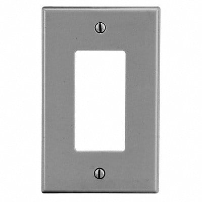 Rocker Wall Plate Mid Gray 1Gng Smth Stn