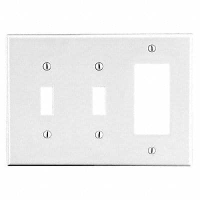 Toggle Switch/Rocker Wall Plate White