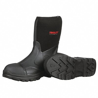 Rubber Boot Men s 11 Mid-Calf Black PR