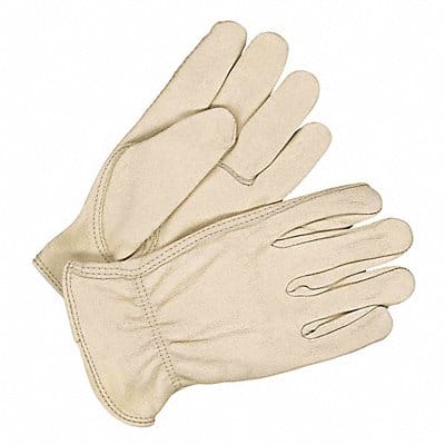 Leather Gloves Shirred Slip-On 2XL