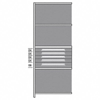 Shelf 85 H 36 W Steel 800 lb Capacity