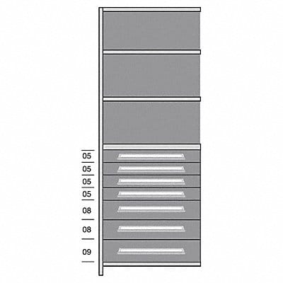 Shelf 85 H 36 W Steel 800 lb Capacity