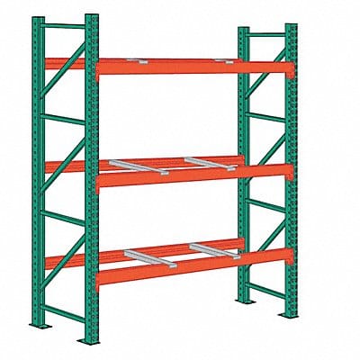 Pallet Rack Starter Unit 2 Shelves Steel