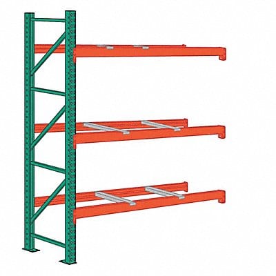 Pallet Rack Add-On Unit 2 Shelves Steel