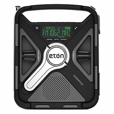 Portable Weather Radio Black AM/FM NOAA