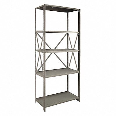 Metal Shelving 85 H 36 W Gray