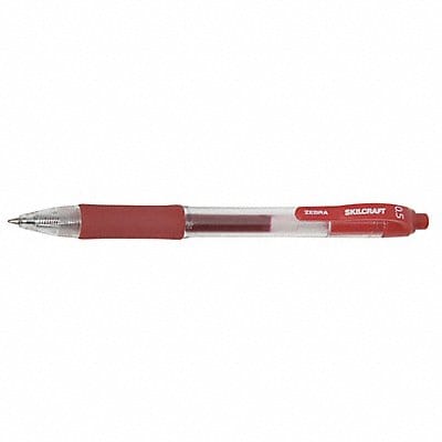 Gel Pen 0.5mm Point Red Ink PK12