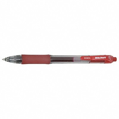 Gel Pen 0.7mm Point Red Ink PK12