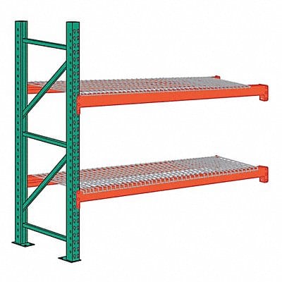 Pallet Rack Add-On Unit 2 Shelves Steel